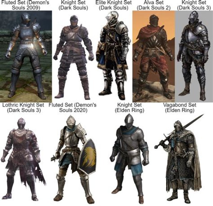 3 different Armor Sets with a constellation in the background from Starfield