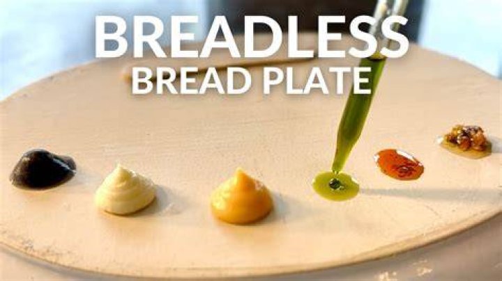 A plate for a breadless bread course, so it's just the accompaniments 