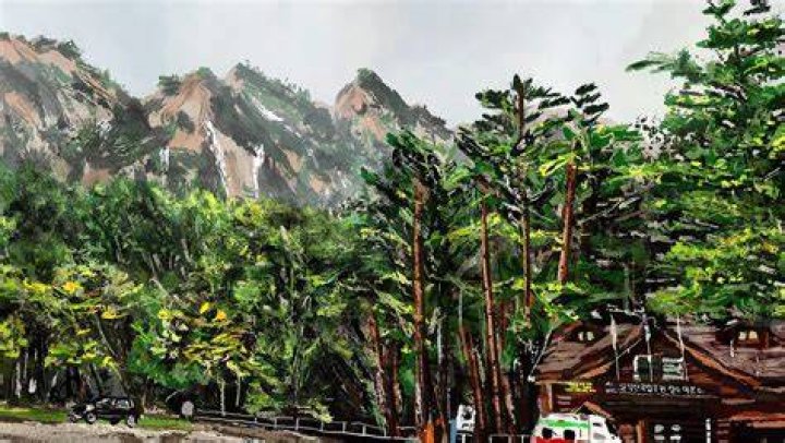 A rainy day at Seoraksan