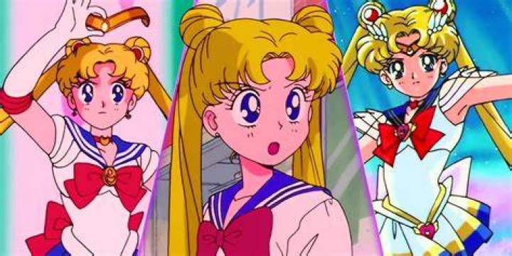 A split image features Sailor Mars in the 90s Sailor Moon anime and in Sailor Moon Crystal