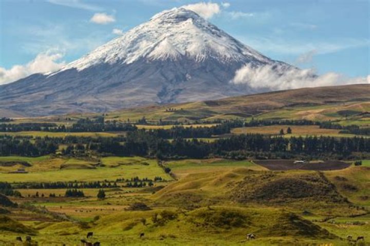 A view of Cotopaxi Volcano in Ecuador