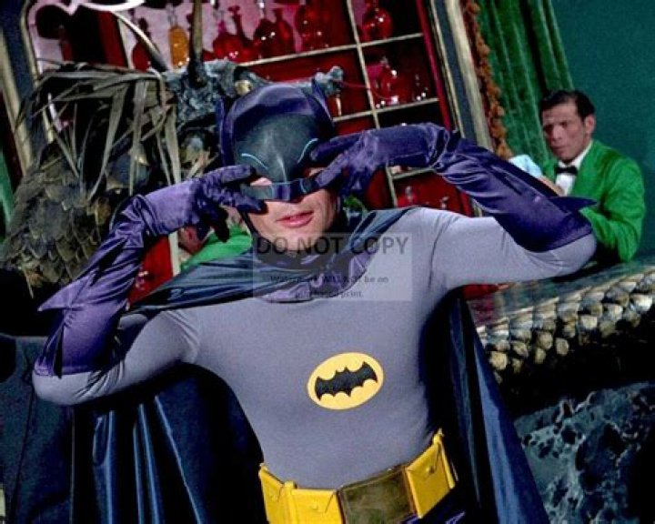 Adam West as Batman dancing the Batusi.
