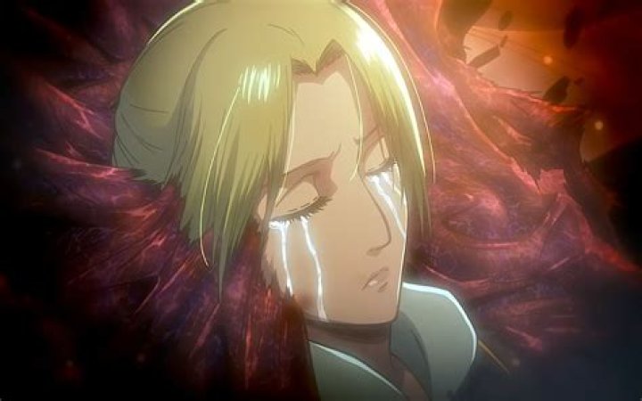 Annie Leonhart Looking Sad in Attack On Titan