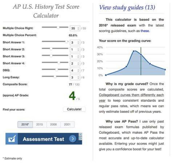 apush score calculator GinaDumais