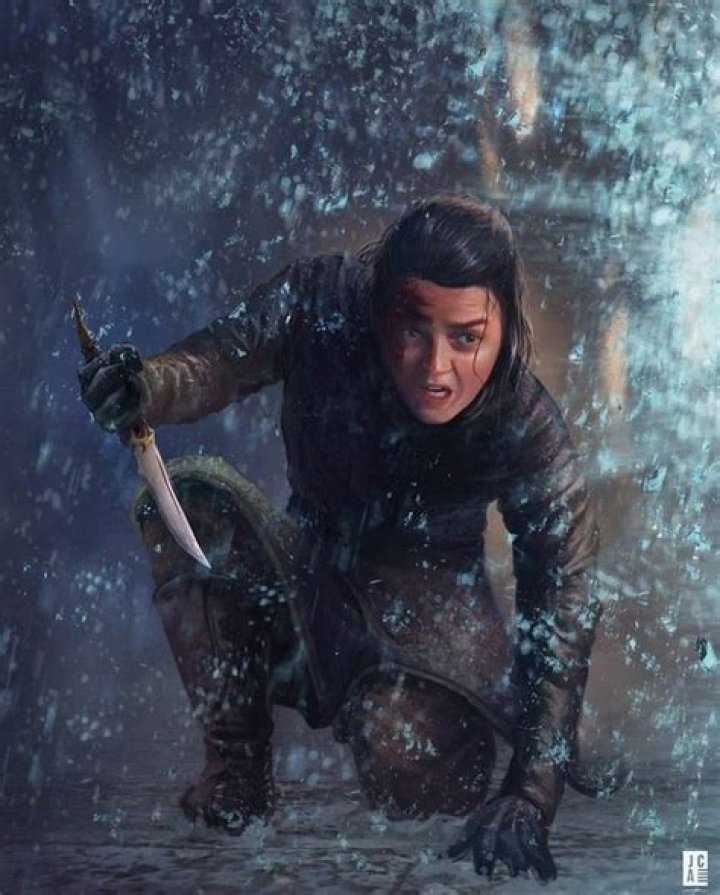 Arya Stark after killing the Freys in Game of Thrones