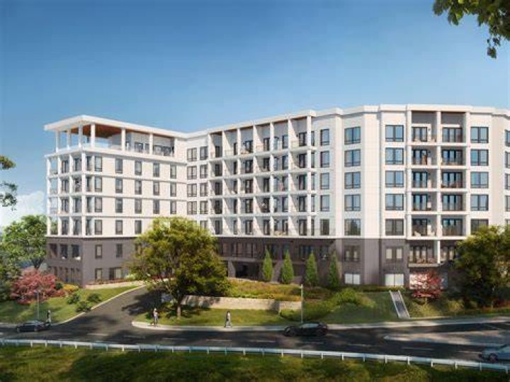 AvalonBay's 1865 Broadway and rendering of a 34,000-SF Target store coming to its podium (AvalonBay Communities / Target)