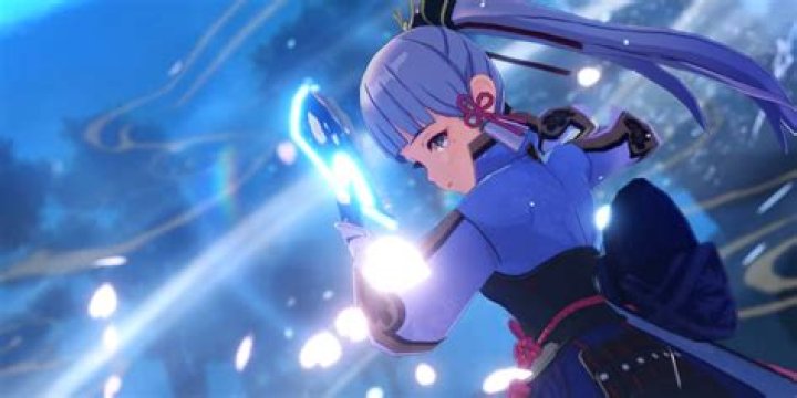 Ayaka using her Elemental Burst in Genshin Impact