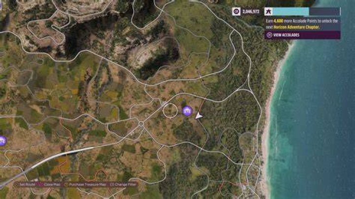 Barn Find map location on Forza Horizon 5