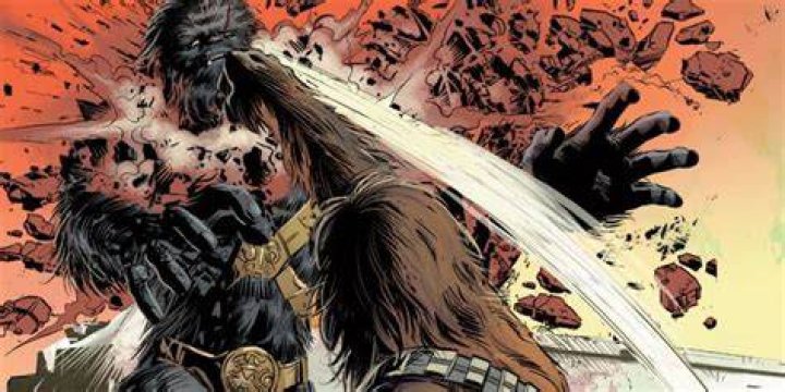Black&nbsp;Krrsantan fights Chewbacca in Marvel Comics.