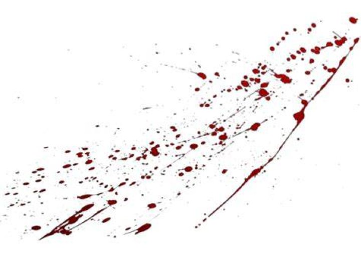 Blood splatters upside down in Skinamarink