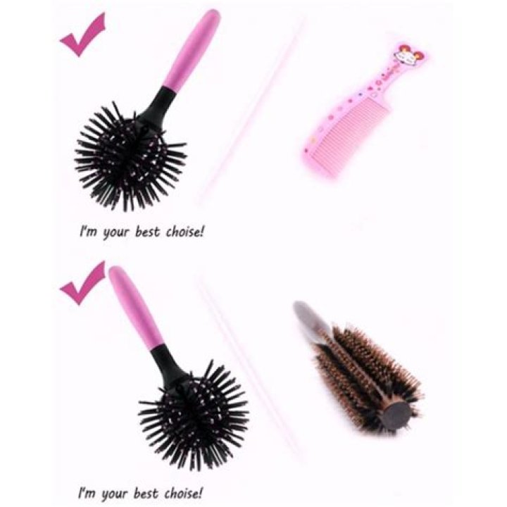 Bomb Curl Brush Accessory To Curl Your Hair Easily 3d Round Ball Bomb