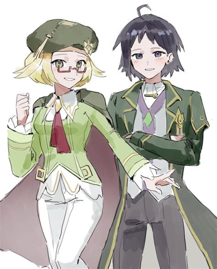 Cheren and Bianca in their Neo Champions outfits