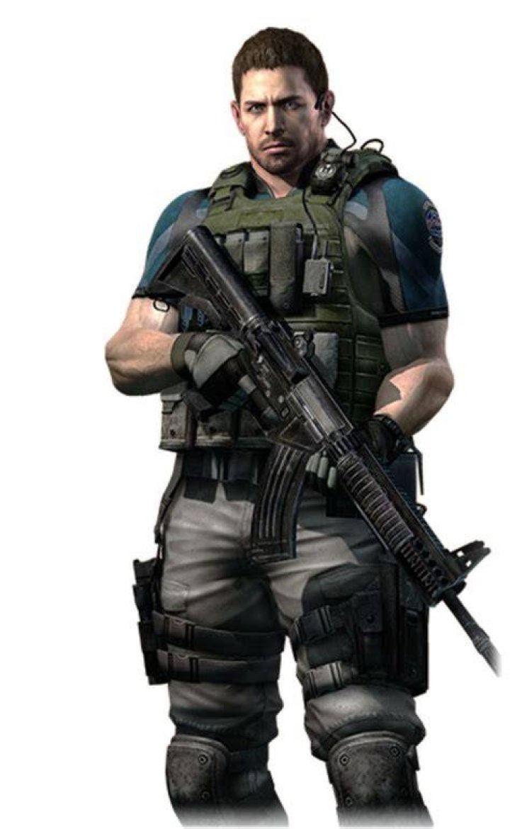 Chris Redfield as he appears in Resident Evil 5.