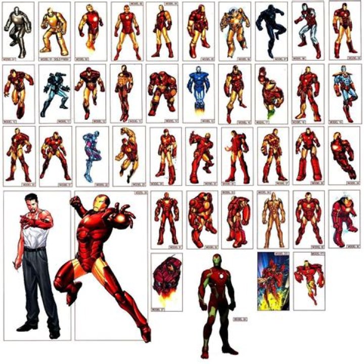 comic book iron man suits