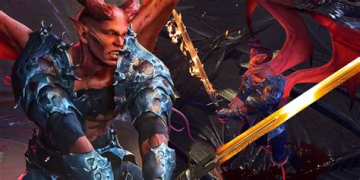 Commander Zhalk holding a sword with a custom character In Baldur&rsquo;s Gate 3