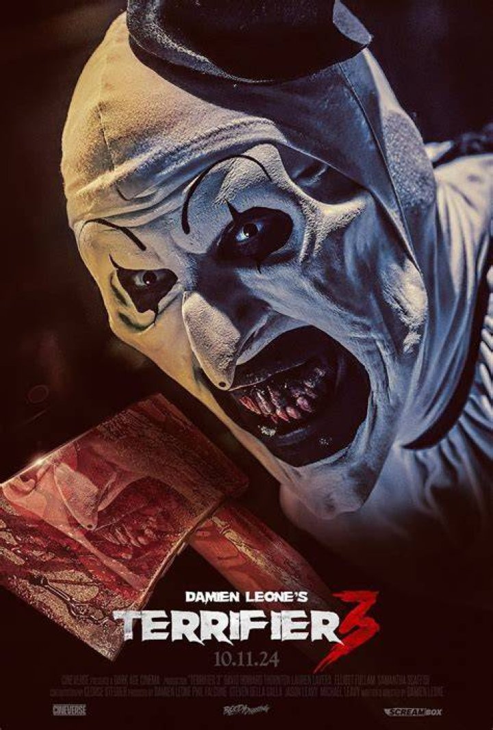 Custom image of Terrifier 2's Pale Little Girl and David Howard Thornton's art the clown