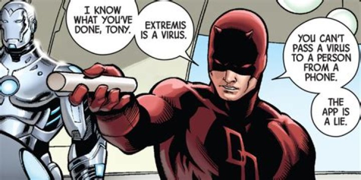 Daredevil learns Superior Iron Man's plan in Marvel Comics.