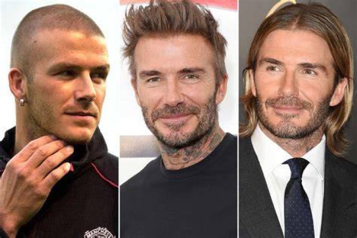 David Beckham looks at the real statue of himself at Legends Plaza in front of Dignity Health Sports Park in Carson, Calif. Photo / AP