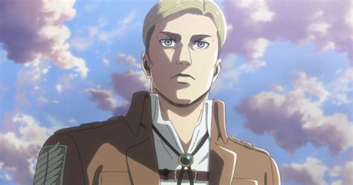 Erwin Smith from Attack on Titan staring determinedly at the camera