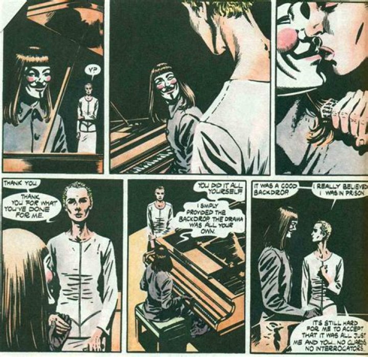 Evey imprisoned by V in V for Vendetta
