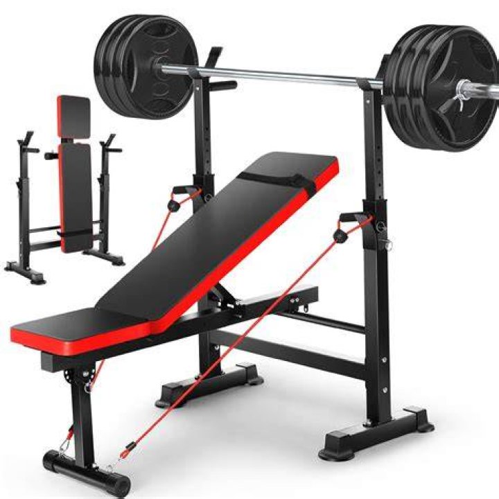 Exercise equipment, Arm, Bench, Weights, Leg, Leg extension, Muscle, Press up, Physical fitness, Chest, 