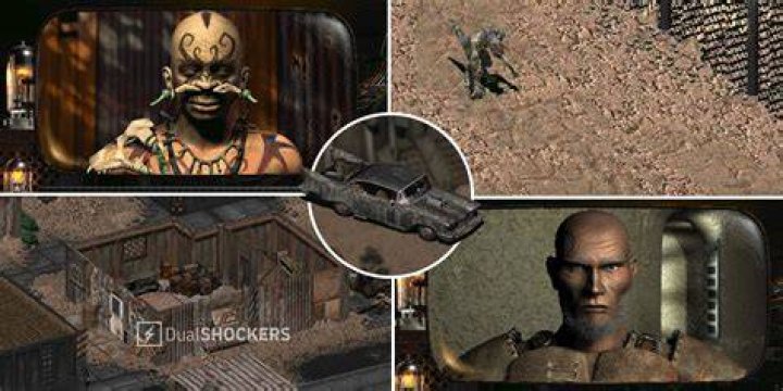 Fallout 2 King Arthur's Knights Fighting a Rat