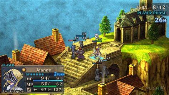 Gameplay from Jeanne D'Arc for the PSP