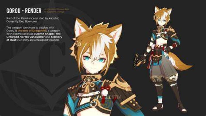 Genshin Impact Gorou Leaks
