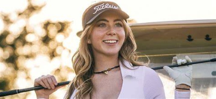 Golfer Grace Charis Puts On A Nippy Display In Her Plunging Crop Top