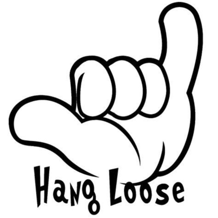 hang loose hand sign