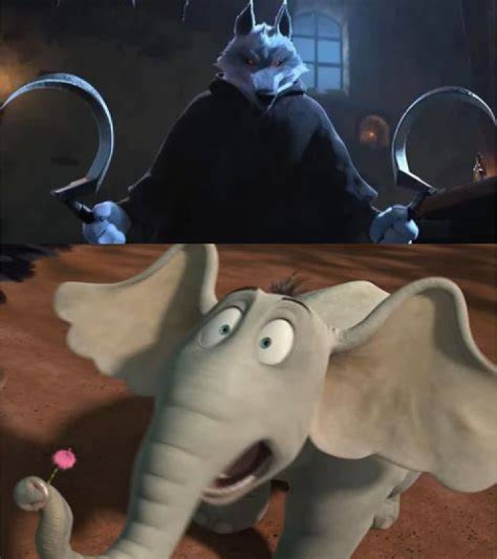 Horton gets scared by a mouse in Horton Hears A Who