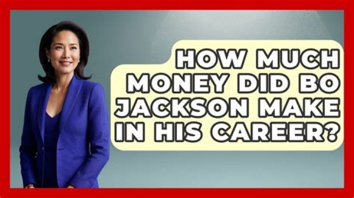 How much money did Bo Jackson make?