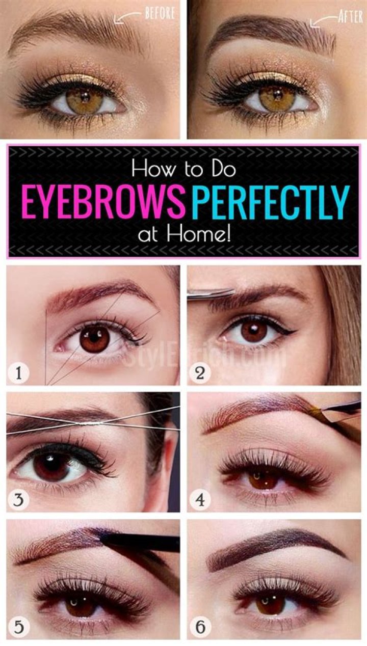 How to do eyebrows at home