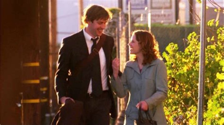Jim proposing to Pam at a gas station in The Office