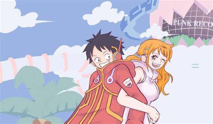 Luffy and Nami in One Piece