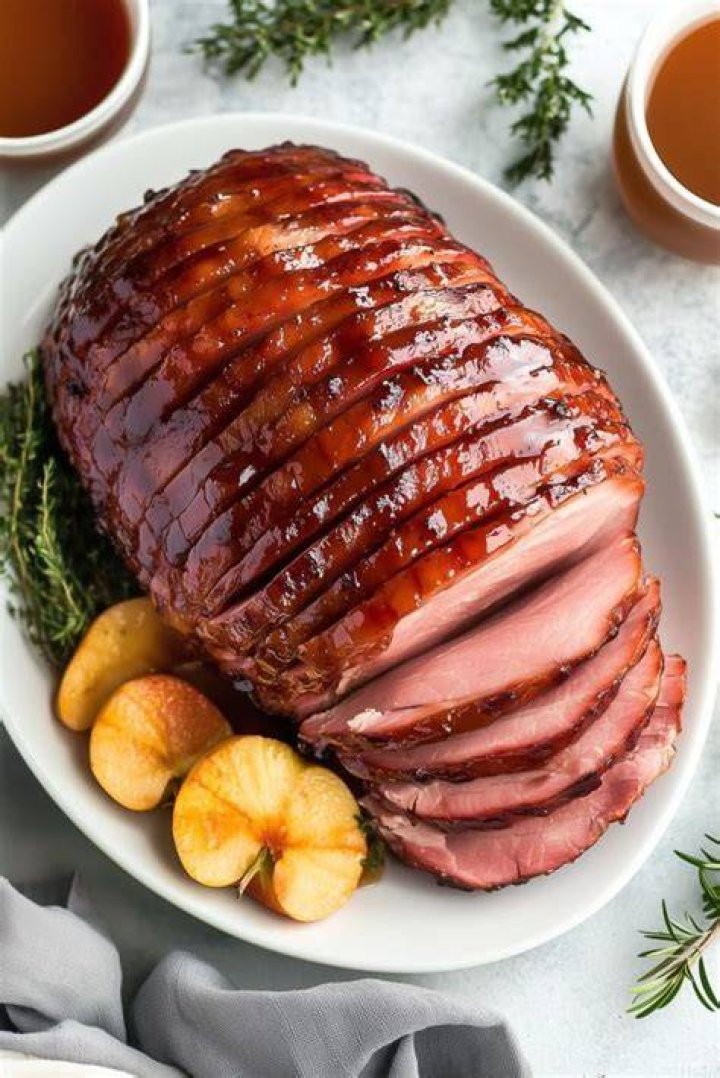Maple, Mustard and Orange Glazed Ham