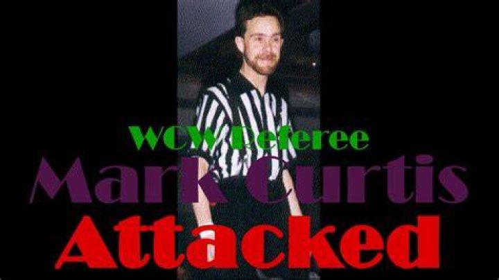Mark Curtis Referee's a match with Sting and Scott Hall In WCW