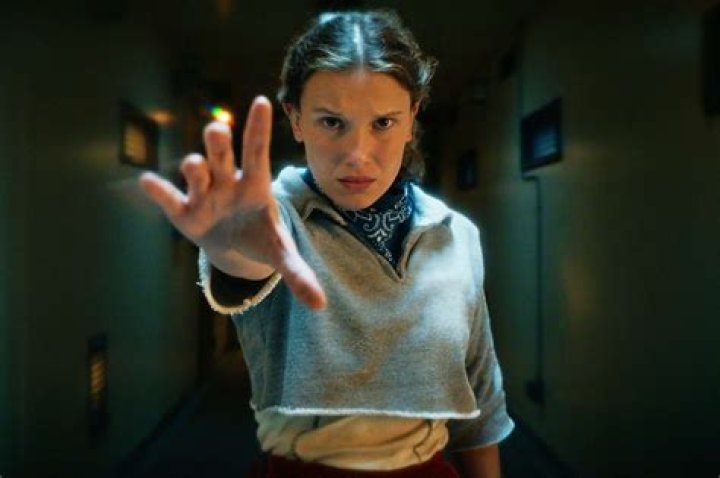 Millie Bobby Brown as Eleven in Stranger Things