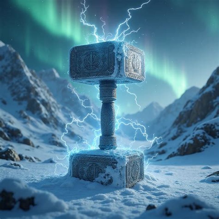 Mjolnir Stuck In A Rock In Assassin's Creed Valhalla