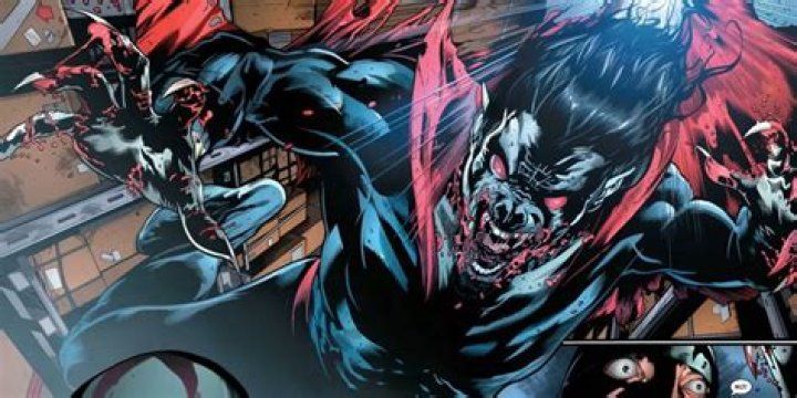 Morbius jumping to attack in the comics