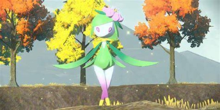 Noble Lilligant posing in an open field in Pok&eacute;mon Legends: Arceus.