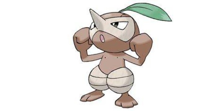 Nuzleaf flexing its arms