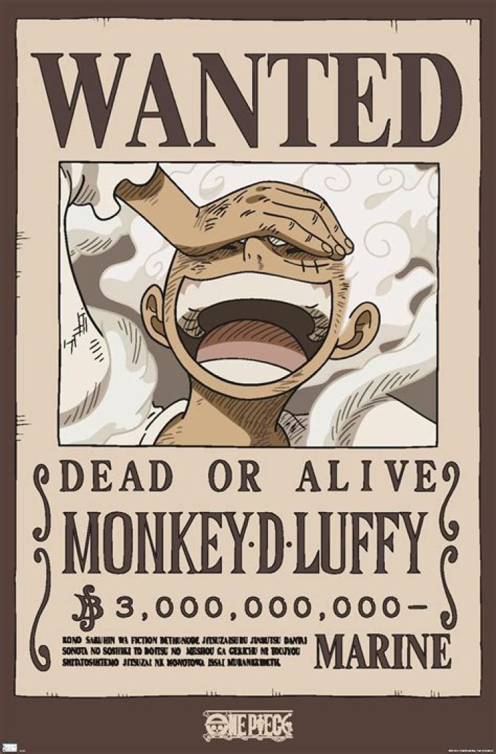 One Piece Luffy Wanted Poster