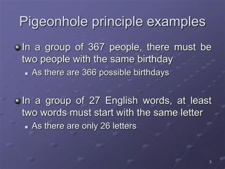 PPT Unit 2.6 Pigeonhole Principle PowerPoint Presentation, free