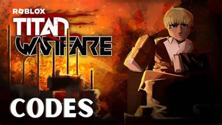 Roblox Titan Warfare code redemption menu and item shop.