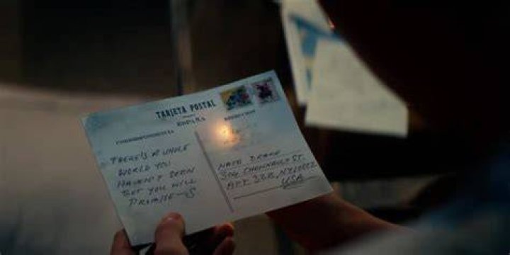 Sam post card uncharted post credits scene Nathan Drake