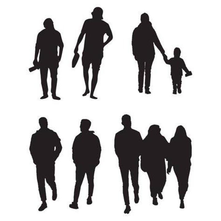 silhouettes of people at Granada during golden hour