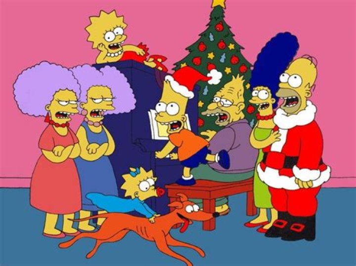 Simpsons christmas specials collage
