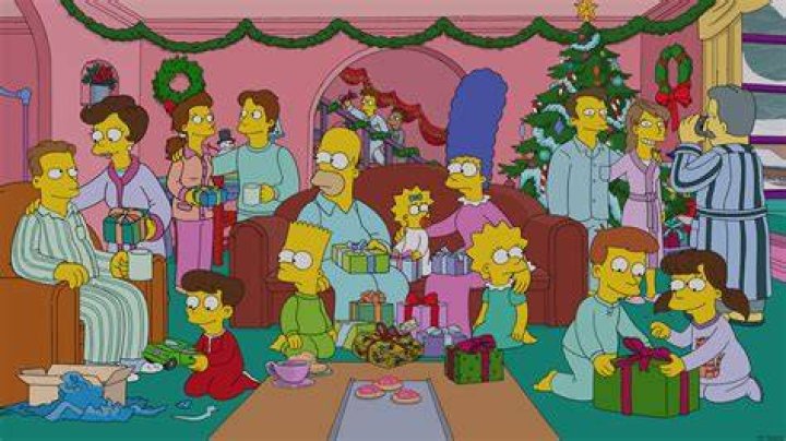 simpsons white christmas blues
