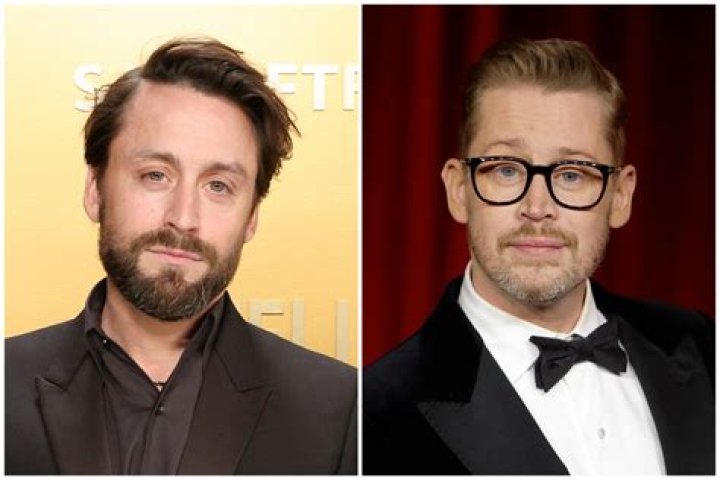 Split image showing Kieran Culkin and Oscar Isaac in SNL sketches.